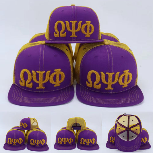 Chenille Omega Psi Phi Trucker Hat