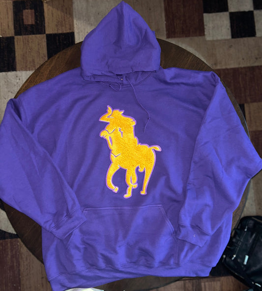 The Original Polo Que Big BGCY chenille Patch logo Hoodie