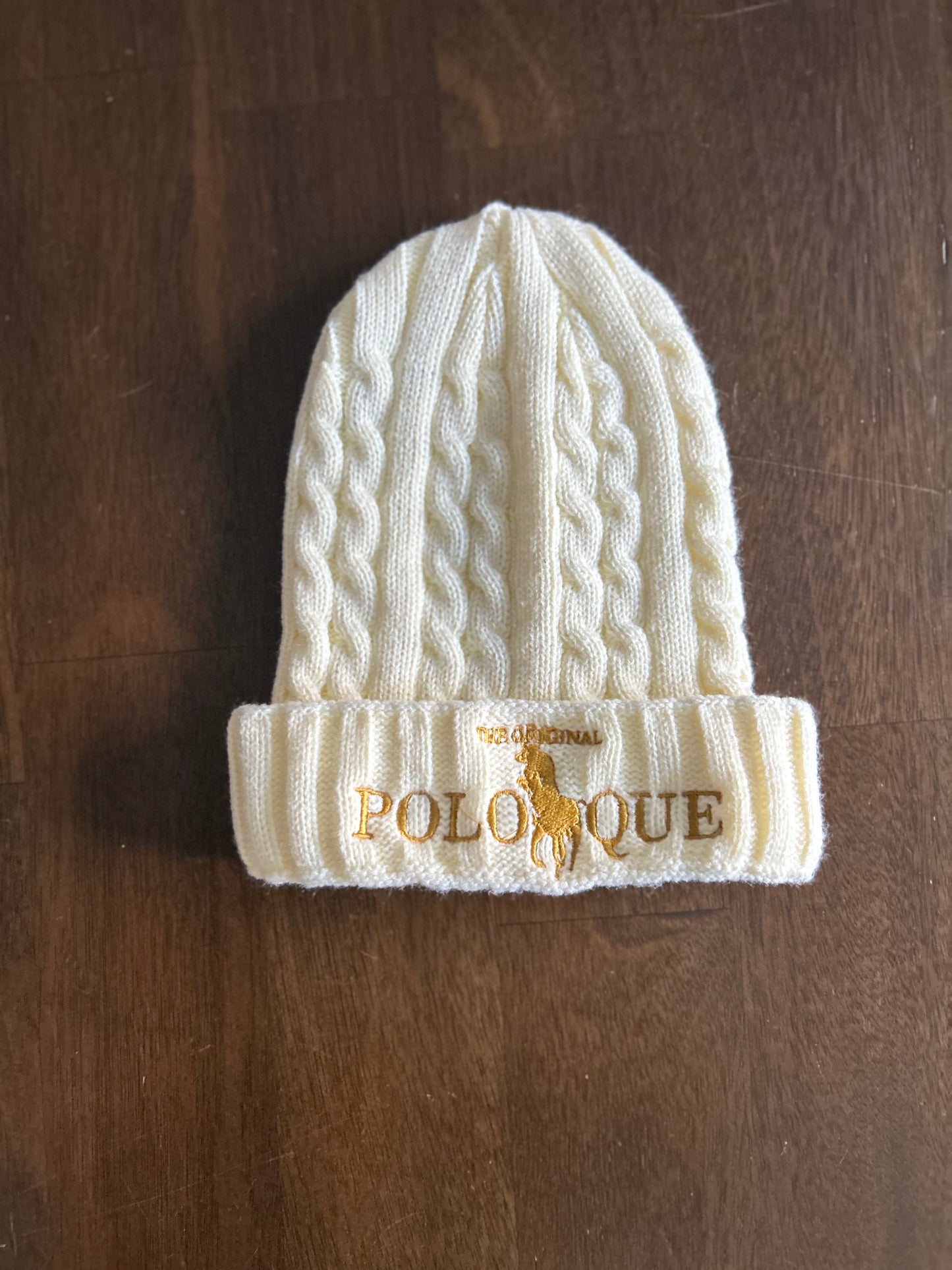 BGCY classic logo cable Knit Beanie
