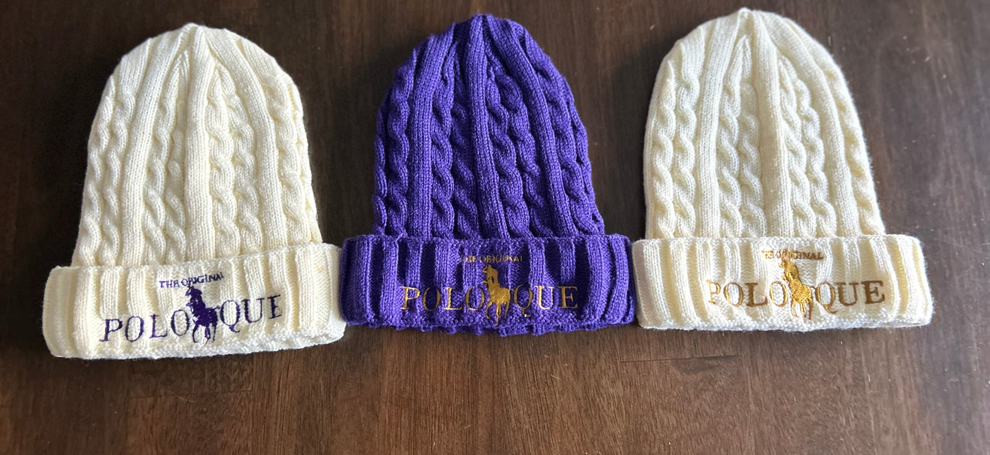 BGCY classic logo cable Knit Beanie