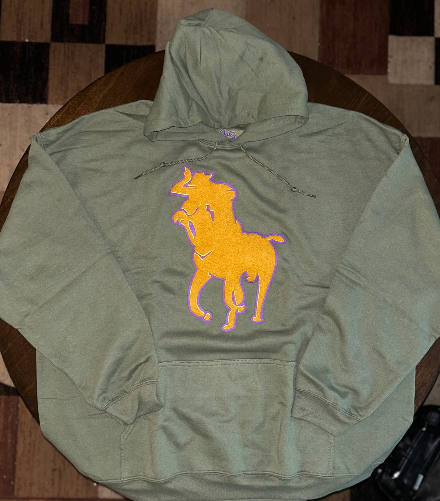 The Original Polo Que Big BGCY chenille Patch logo Hoodie
